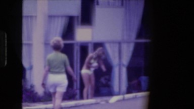 1976: women are seen in beautiful dresses FORT WAYNE, INDIANA