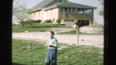 1968: Children Having Fun in Garden Area Diller, Nebraska