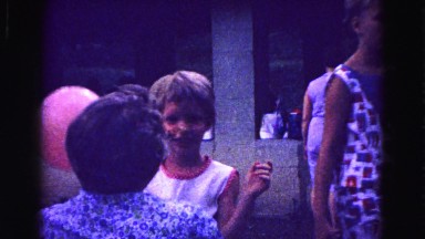 1971: family is seen going on trip with small child OMAHA, NEBRASKA