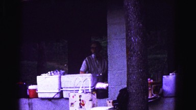 1971: picnic in forest area is seen OMAHA, NEBRASKA