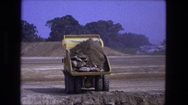 1976: construction area beside mud FORT WAYNE, INDIANA