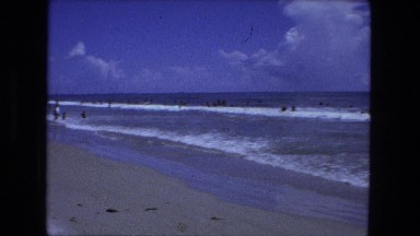 1976: beach and ocean on summer day FORT WAYNE, INDIANA