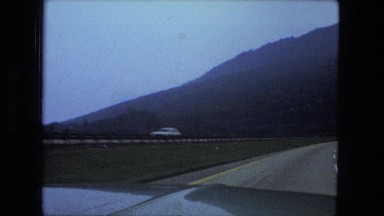 1976: mountain area is seen traveling by road FORT WAYNE, INDIANA
