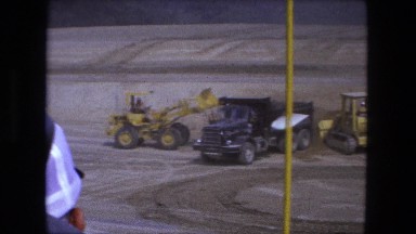 1976: big cars collecting the sand FORT WAYNE, INDIANA