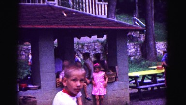 1971: market area beside road area is seen OMAHA, NEBRASKA
