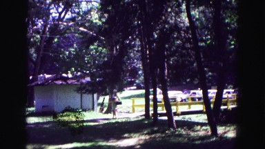 1971: picnic in forest area is seen OMAHA, NEBRASKA