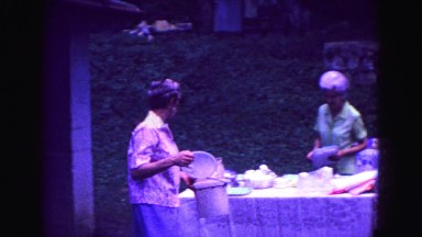 1971: setting up for picnic OMAHA, NEBRASKA