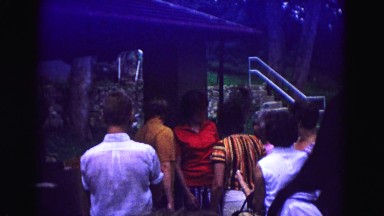 1971: family reunion outdoors OMAHA, NEBRASKA