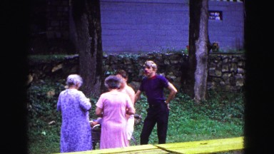 1971: family is seen going on trip with small child OMAHA, NEBRASKA