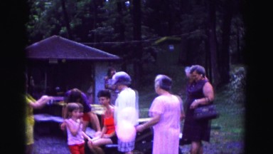 1971: outdoor family gathering at park OMAHA, NEBRASKA