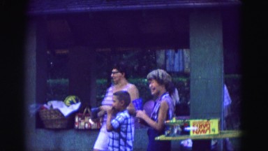 1971: family is seen going on trip with small child OMAHA, NEBRASKA