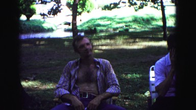 1971: picnic in forest area is seen OMAHA, NEBRASKA