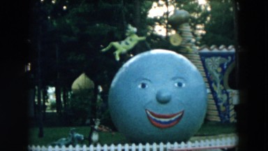 1957: park scene is seen with beautiful flowers and grass area HICKSVILLE