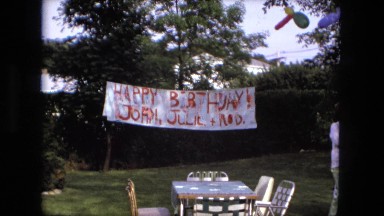 1974: birthday cake is seen FORT WAYNE, INDIANA