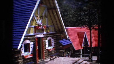 1974: an unusual colorful motel set in the woods FORT WAYNE, INDIANA