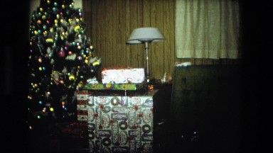 1974: christmas tree and presents under it FORT WAYNE, INDIANA