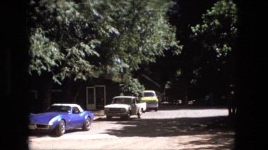 1974: cars parked nearby woody household FORT WAYNE, INDIANA