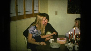 1974: an indoor family party is seen FORT WAYNE, INDIANA