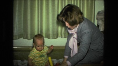 1974: mother with small child is seen FORT WAYNE, INDIANA