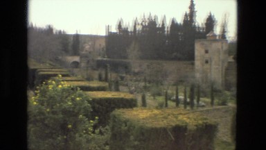 1978: Panoramic View of City from Garden on Hilltop in France