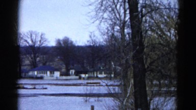1960: snow playing is seen WAUCONDA, ILLINOIS