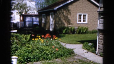 1960: residential area is seen WAUCONDA, ILLINOIS
