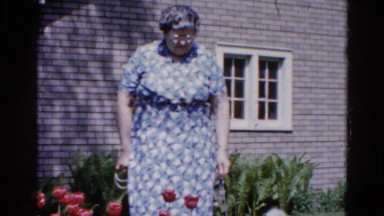 1960: woman is seen posing WAUCONDA, ILLINOIS