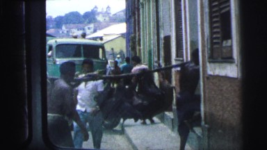 1967: market area beside road area is seen BRAZIL