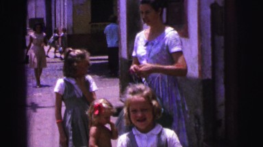 1967: mom is teaching girls manners BRAZIL