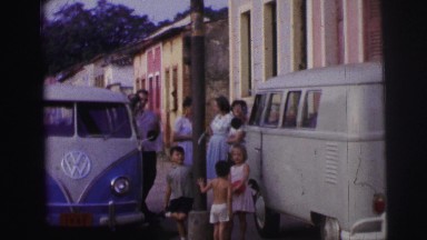 1967: family is seen going on trip with small child BRAZIL