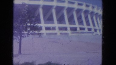 1965: construction area beside mud WAUPACA, WISCONSIN