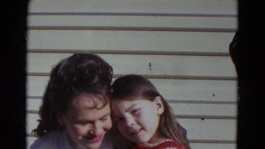 1967: Family on Road Trip with Small Child in Lincoln, Nebraska