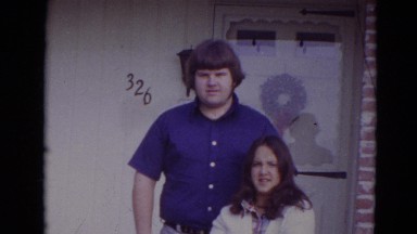 1974: The Standing Couple in Front of the Door Lincoln, Nebraska
