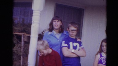 1974: american family gets ready for family photograph LINCOLN, NEBRASKA