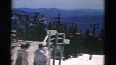 Ski Lift Area atop Local Mountain in Oregon