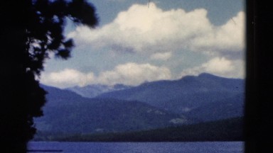 1958: mountain area is seen traveling by road WYOMING