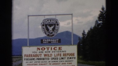 1958: warning sign is seen WYOMING