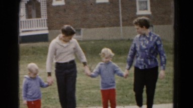 1962: family is seen going on trip with small child HAGERSTOWN, MARYLAND