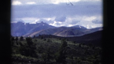 1958: Panning Panoramic of Montana Mountain Range