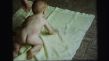 1972: mother with small child is seen LYNBROOK, NEW YORK