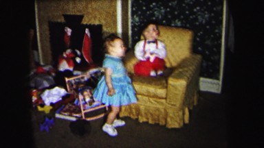 1972: young children dance and play together in playroom LYNBROOK, NEW YORK