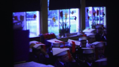 1972: graduation scene is seen LYNBROOK, NEW YORK