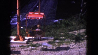 1960: a ride on a chair lift during summer FLORIDA