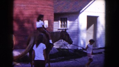 1960: girls around the horse FLORIDA