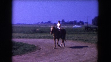 1960: little girl riding a horse FLORIDA