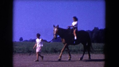 1960: two girls working at a horse ranch FLORIDA