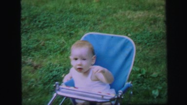 1972: Toddler Girl Walking Barefoot in Lynbrook, New York