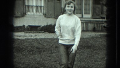 1951: Woman Posing Outdoors in Austria
