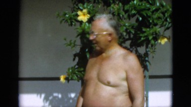 1952: the lovely old couple bathe in the early morning sun CAMDEN, NEW JERSEY