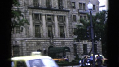 1952: outdoor tour of large old vintage building CAMDEN, NEW JERSEY